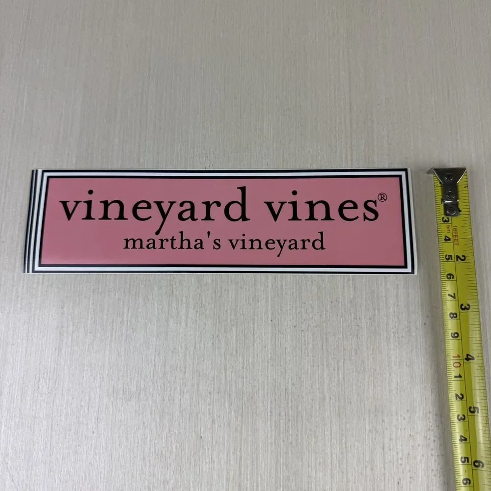 New Vineyard Vines Martha’s Vineyard Sticker Decal 8.25” X 2.25” Lot Of 3